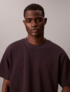 Cotton Pique Bungee Cord Tee, Evening Sunset, hi-res