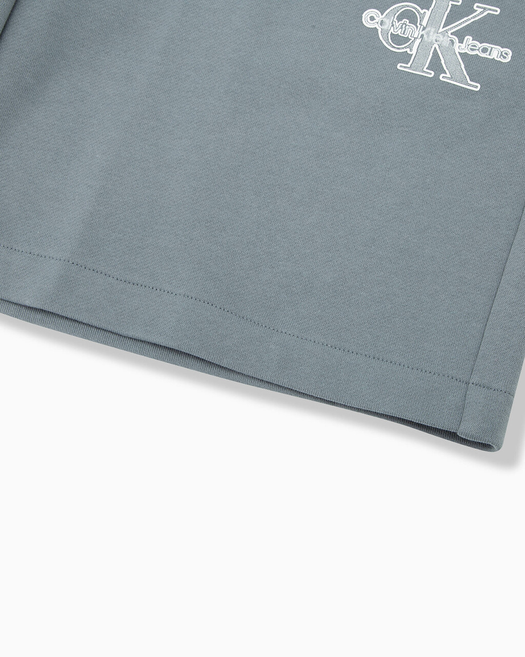 MONOGRAM SWEAT SHORTS, Overcast Grey, hi-res