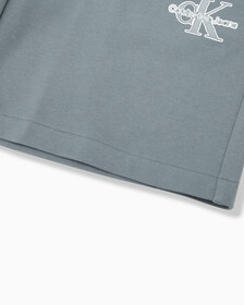 MONOGRAM SWEAT SHORTS, Overcast Grey, hi-res