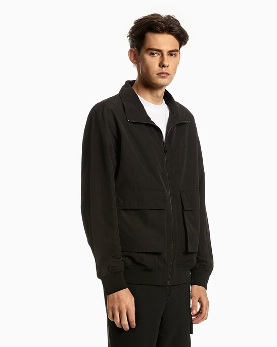 STAND COLLAR BOMBER JACKET