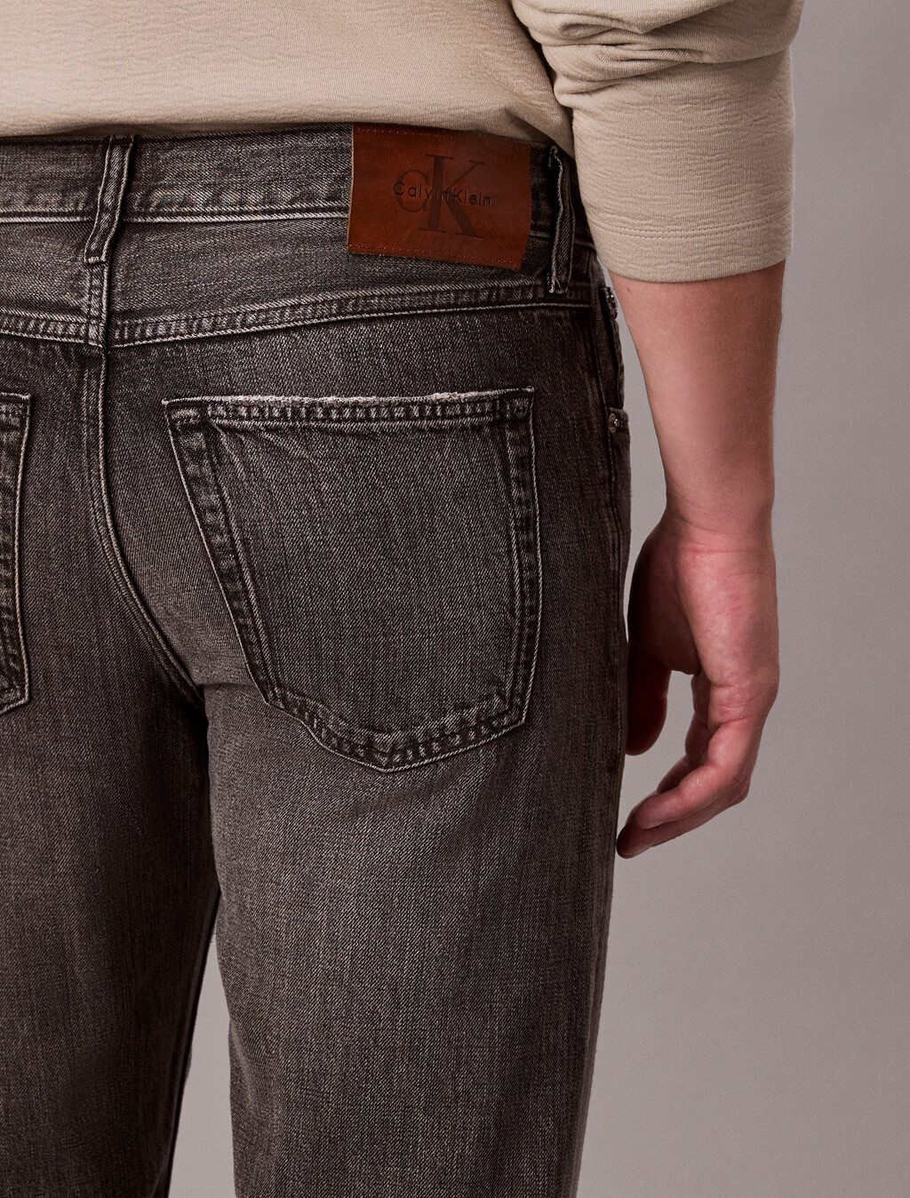 Tencel Blend 90s Straight Jeans, METEORITE, hi-res