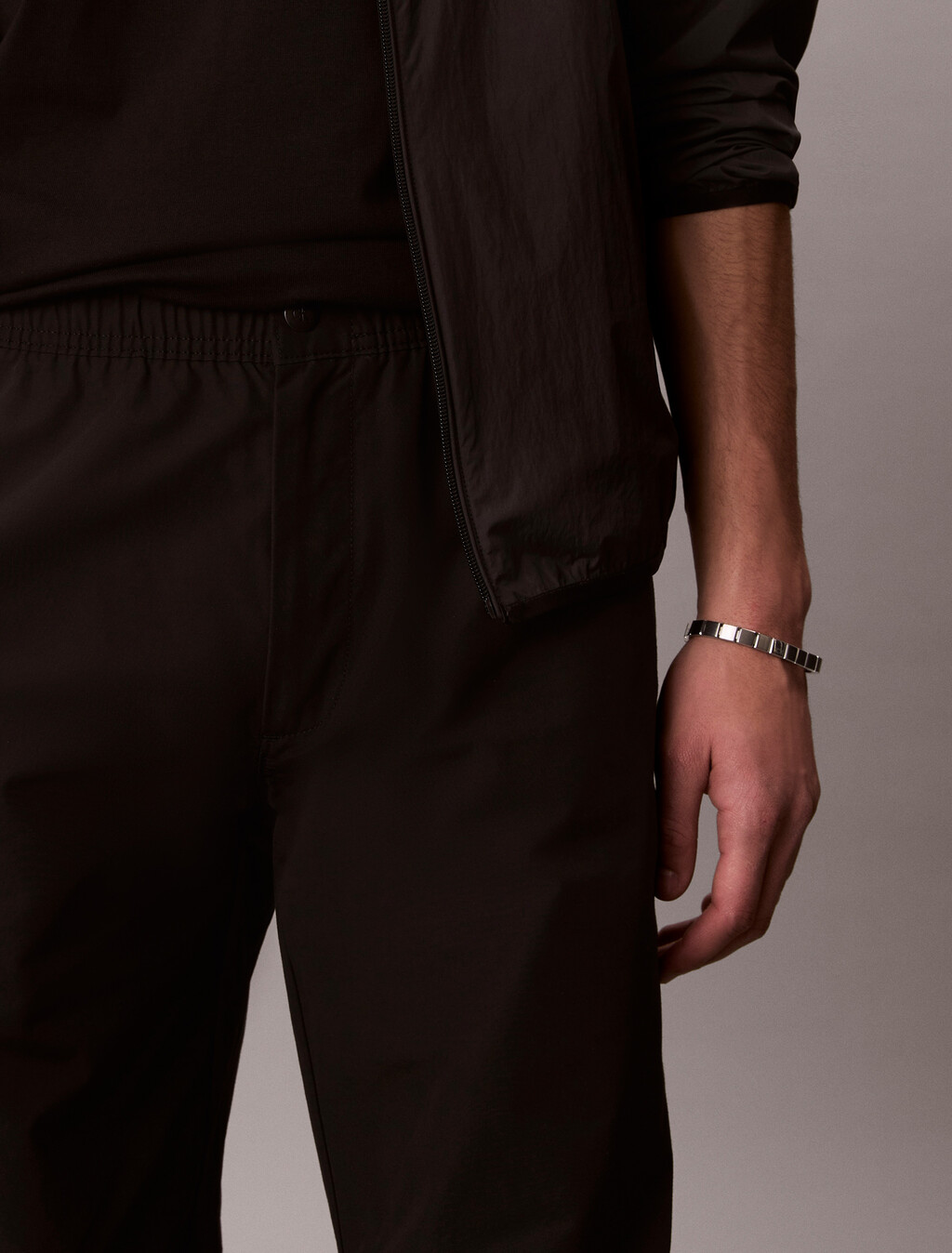 Cotton Nylon Parachute Pant, Black, hi-res