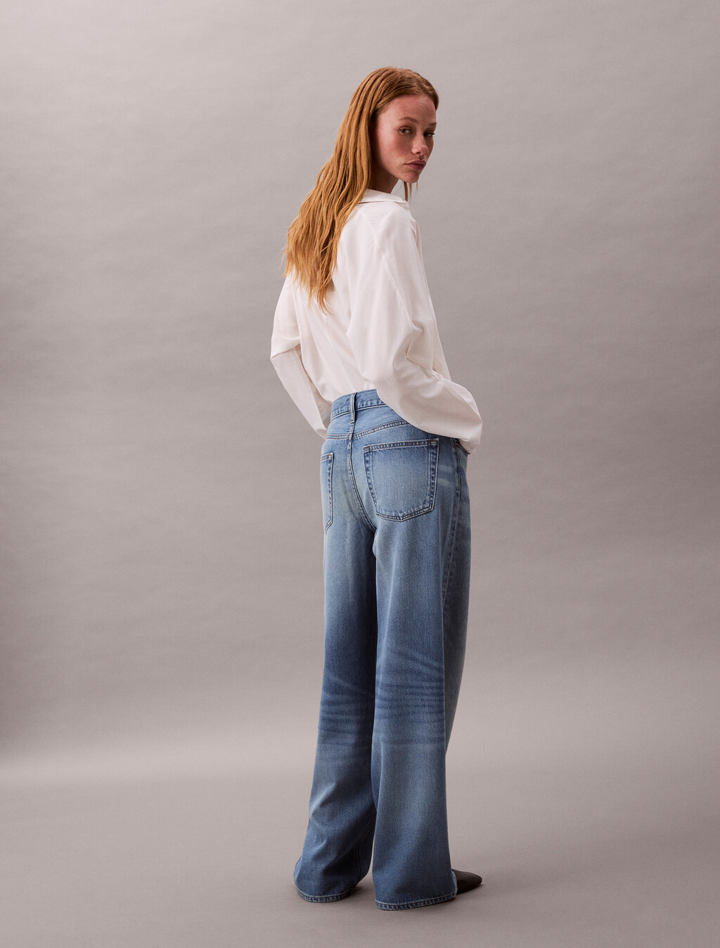 90's Low Rise Baggy Jeans, DIAMOND COVE, hi-res