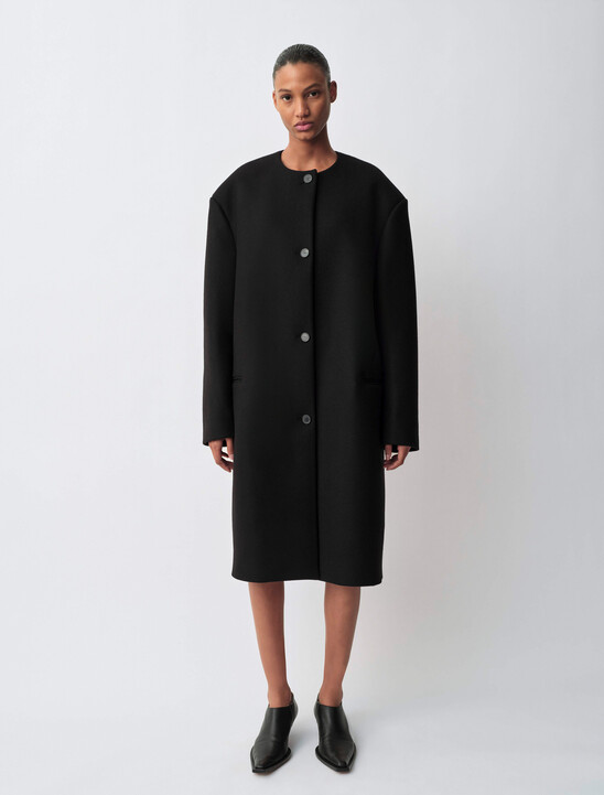 Cora Collarless Coat