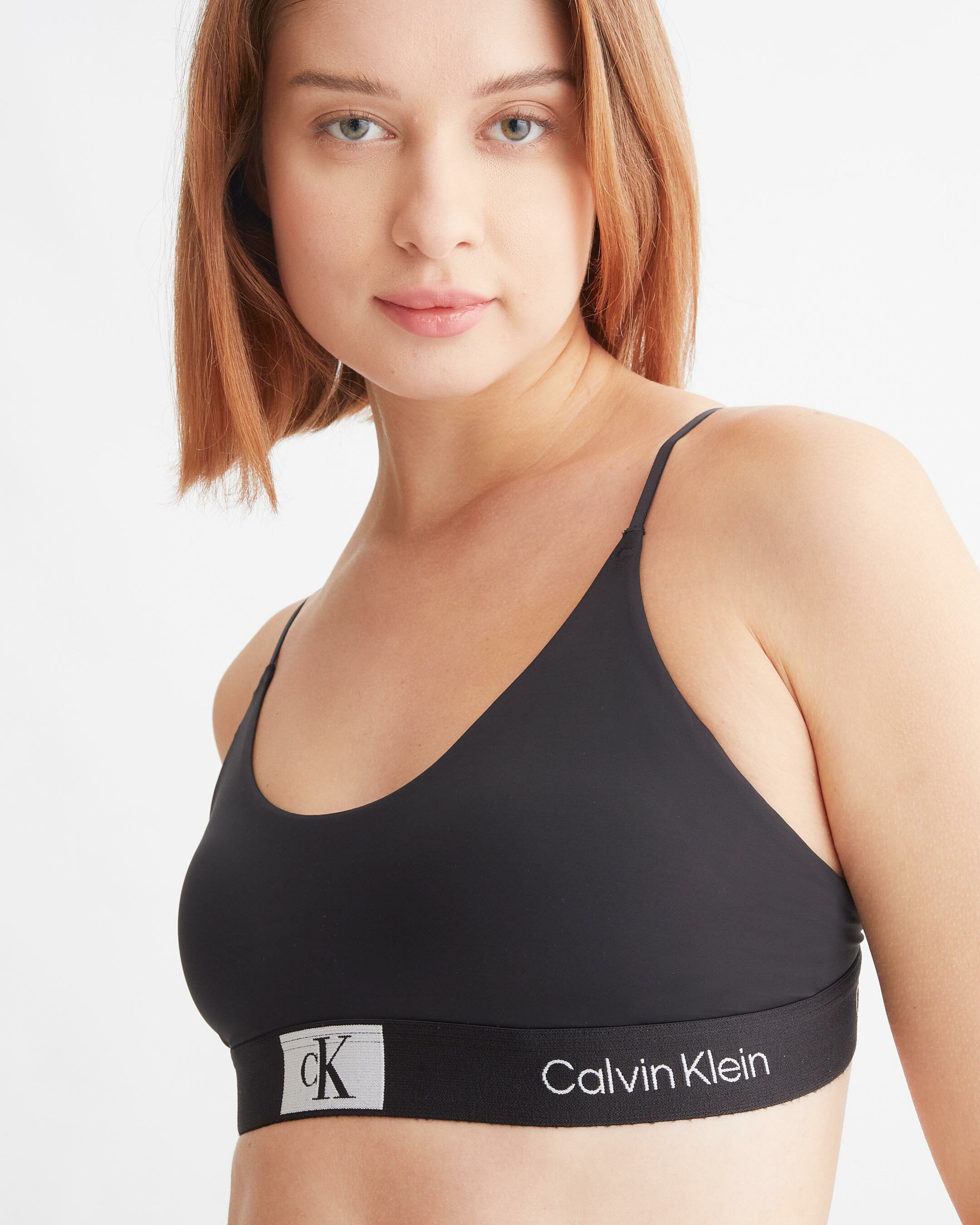 calvin klein sports bra push up