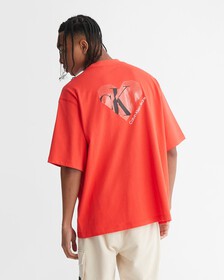 VALENTINE CAPSULE GENDER NEUTRAL TEE, ORANGE ODYSSEY, hi-res