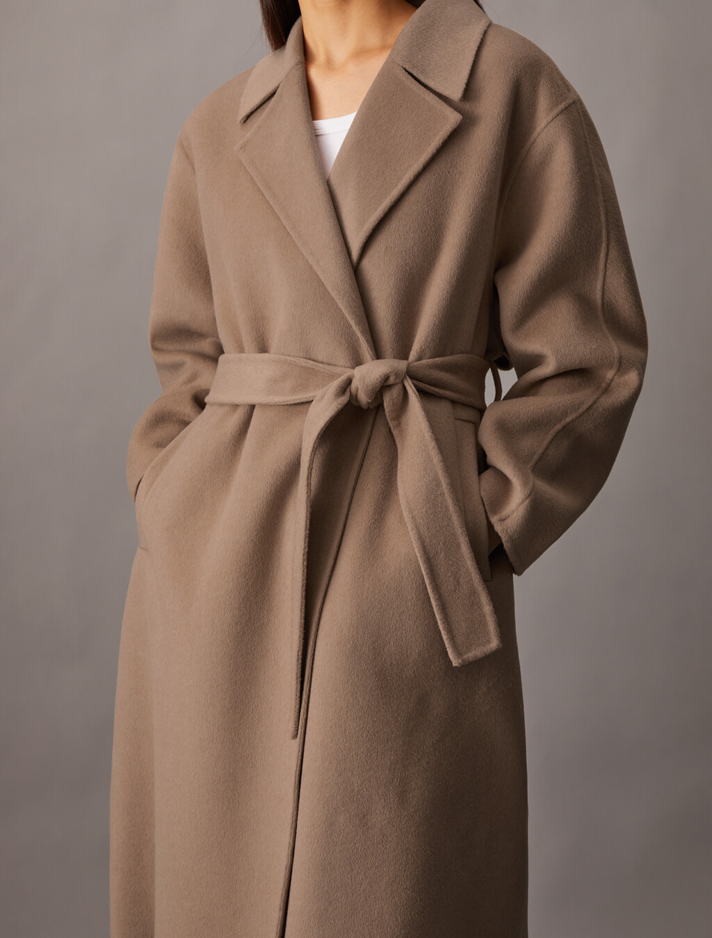 Hero Double Face Wool Blend Trench Coat, Amphora, hi-res