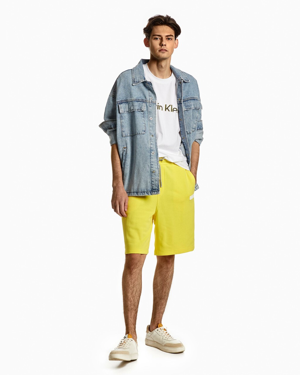 OVERSIZED UTILITY DENIM SHIRT JACKET, Denim Light, hi-res