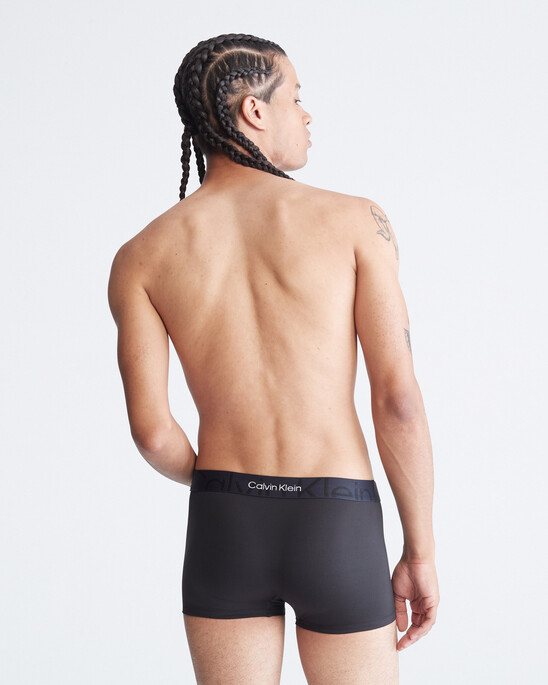 Embossed Icon Microfiber Low Rise Trunks