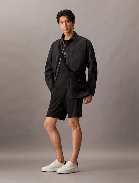 Quilted Recycled Nylon Reporter Bag