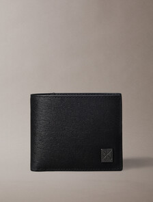 Emblem Logo Bifold Wallet, Black, hi-res