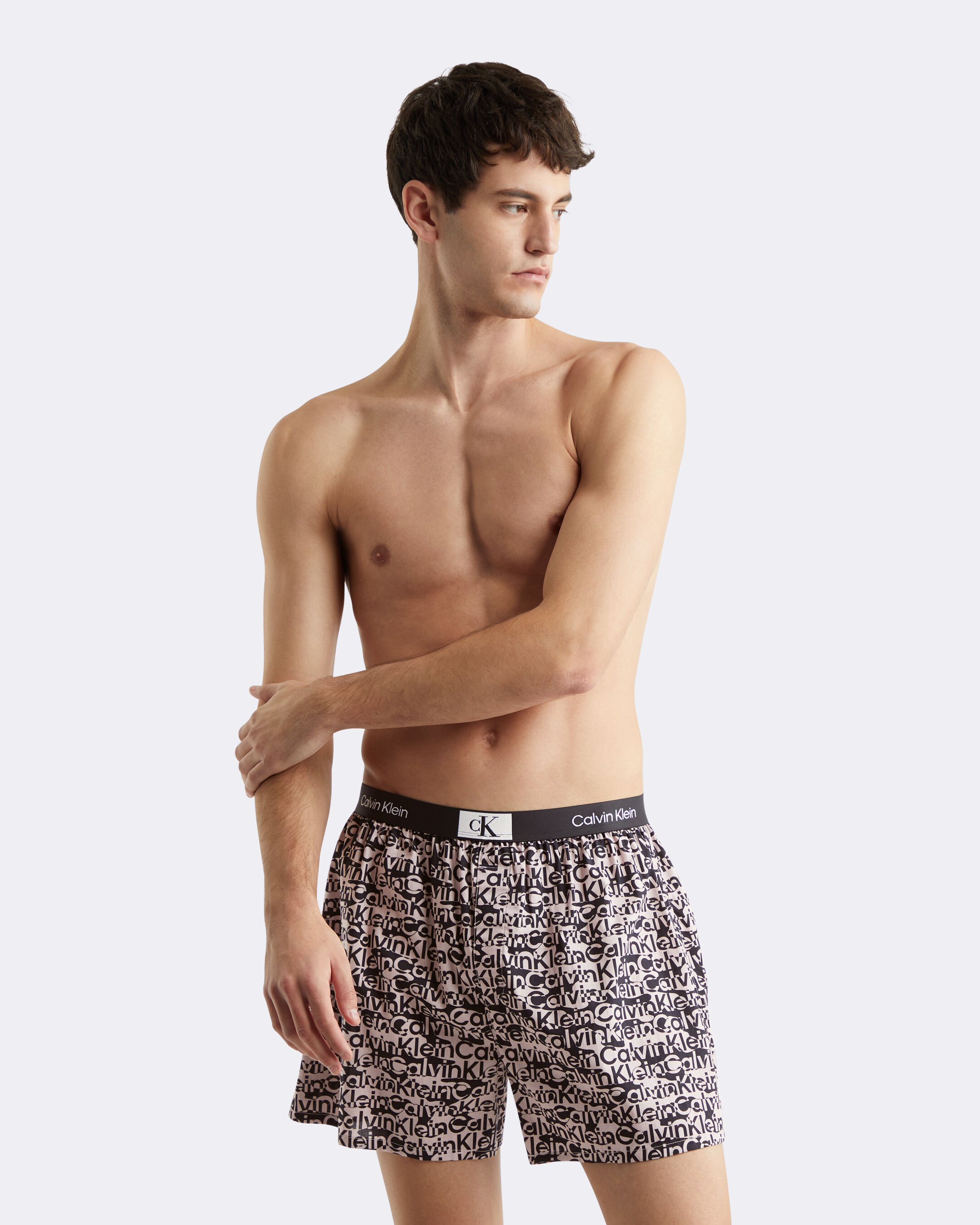Calvin Klein 1996 Woven Cotton Boxers black Calvin Klein Singapore
