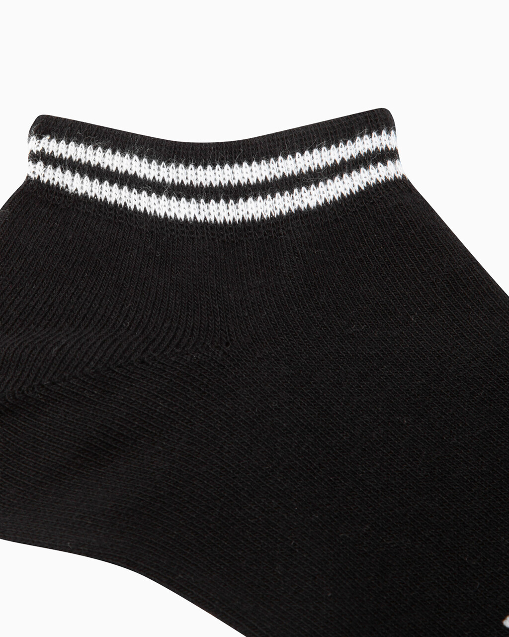 MEN'S LOGO LOW CUT SOCKS, DARK GREY BLK, hi-res