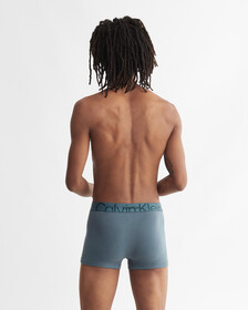 Embossed Icon Cotton Trunks, Blue Lake, hi-res