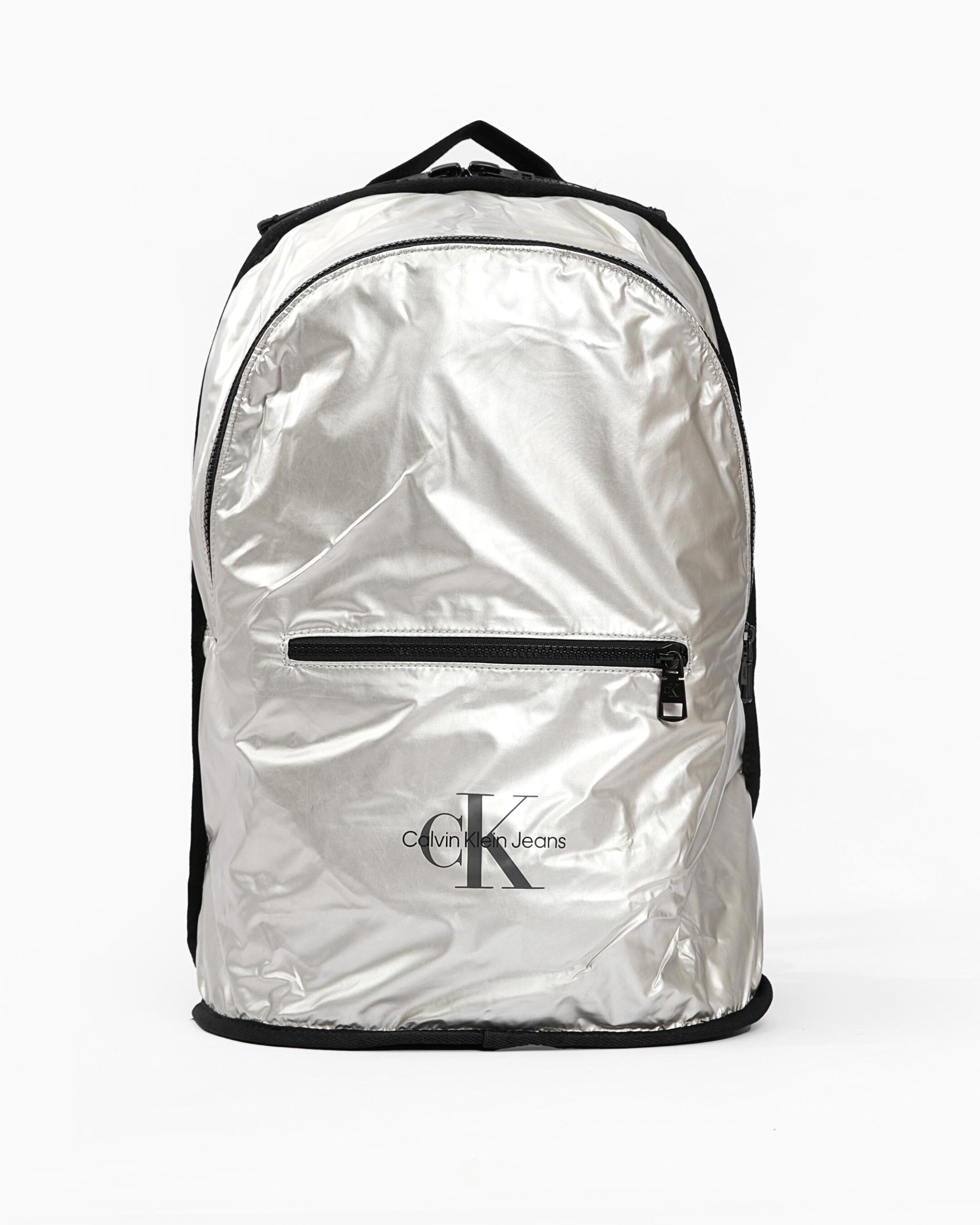 Calvin klein silver backpack sales