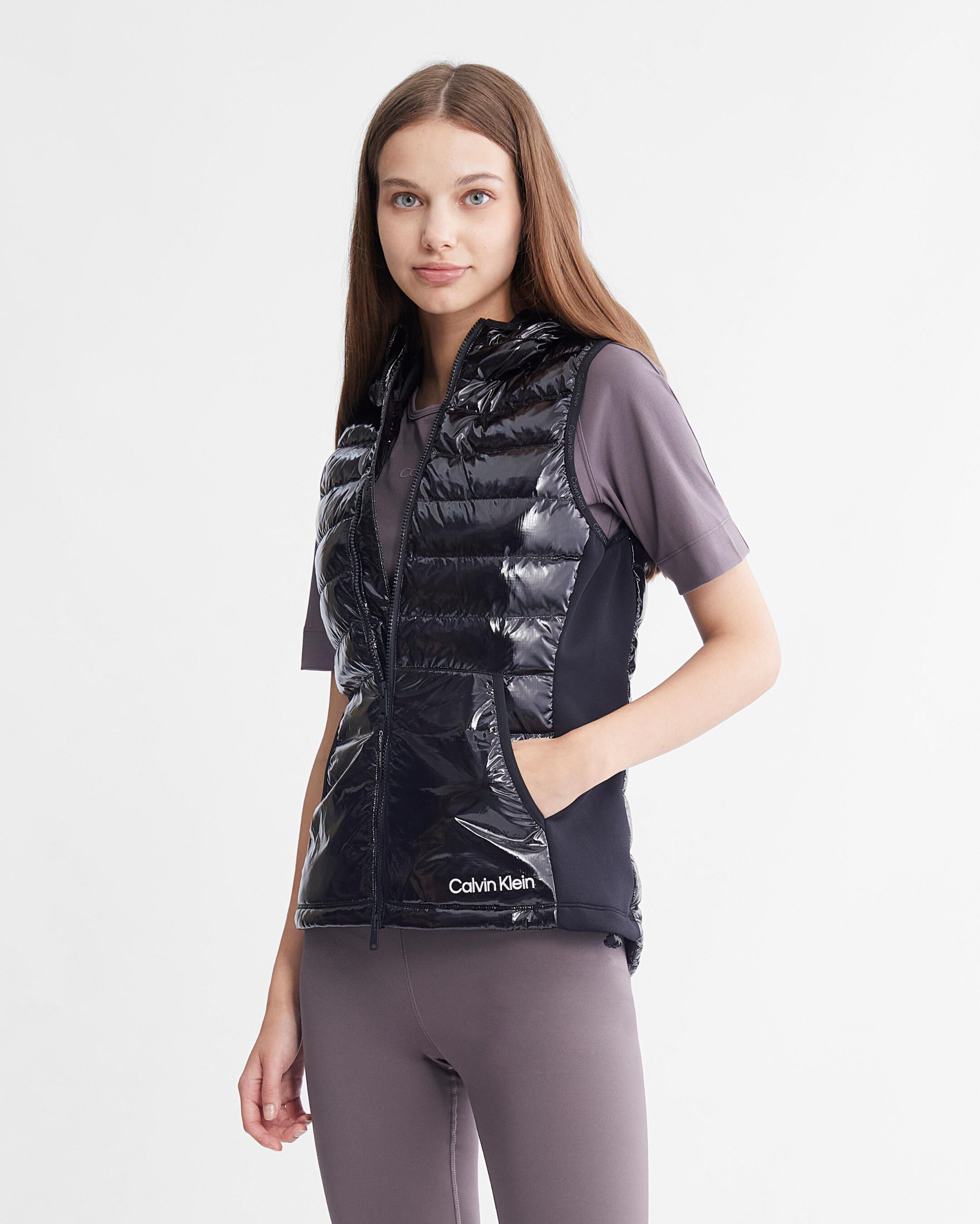 Calvin klein women's down vest store