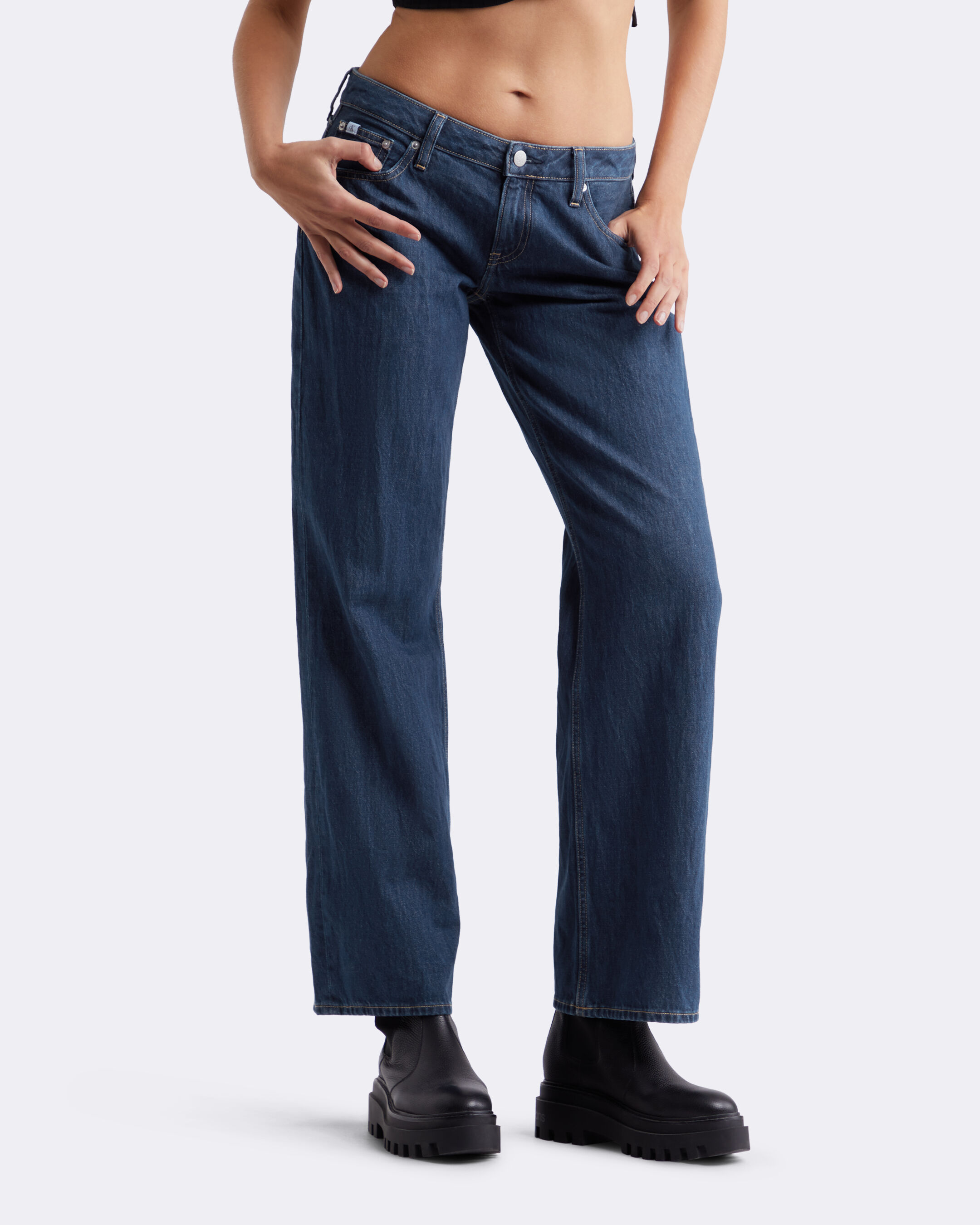 Low pocket jeans store