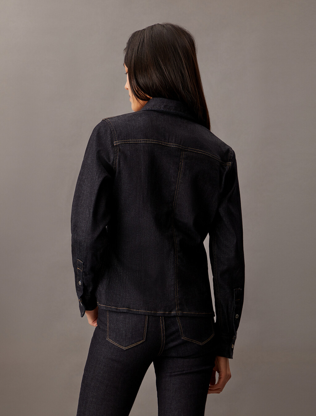 Forever Stretch Indigo Denim Shirt, Denim Rinse, hi-res