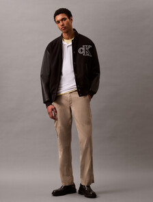 Embossed Monogram Tipped Polo, Brilliant White, hi-res