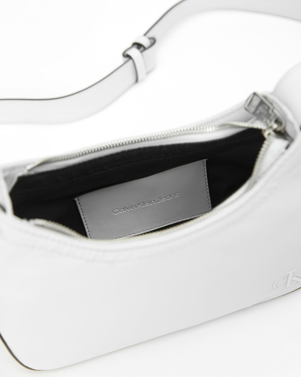 Sculpted Mix Round Shoulder Bag, GHOST GREY W/BE, hi-res