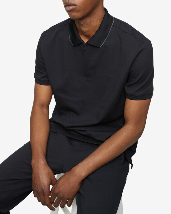 CALVIN KLEIN MOVE ZIP UP POLO