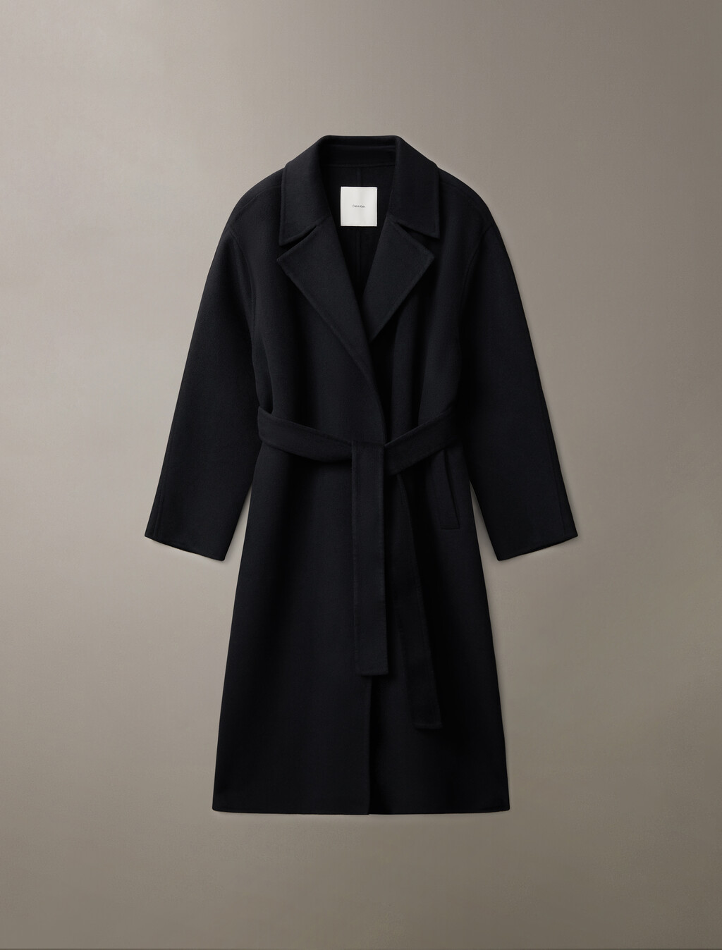 Hero Double Face Wool Blend Trench Coat, Black, hi-res