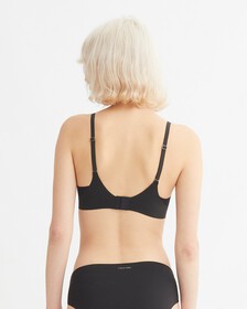 Mesh Lace Lightly Lined Demi Bra, Black, hi-res