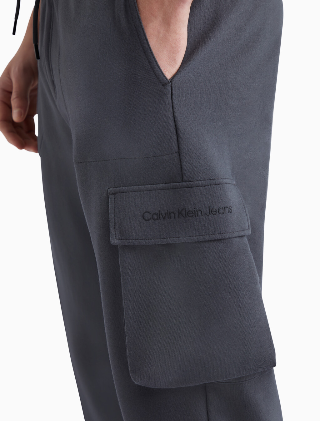 Logo Repeat Sweatpants, Dark Grey, hi-res