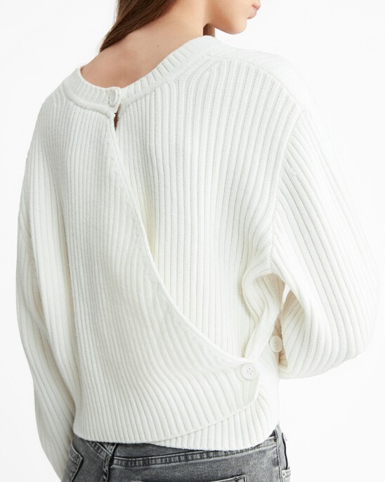 Cashmere Back Detail Sweater