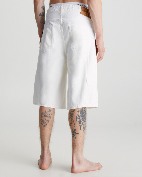 Relaxed Denim Carpenter Shorts