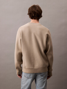 Cotton Blend Relaxed Sweatshirt, Pure Cashmere, hi-res