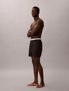 Medium Drawstring Swim Shorts - CK Essentials, Black, hi-res