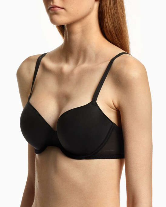 SHEER MARQUISETTE LIGHT LINED DEMI BRA