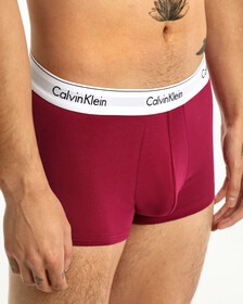 MODERN COTTON STRETCH TRUNKS 2 PACK, COSMIC MAGENTA ASPEN, hi-res