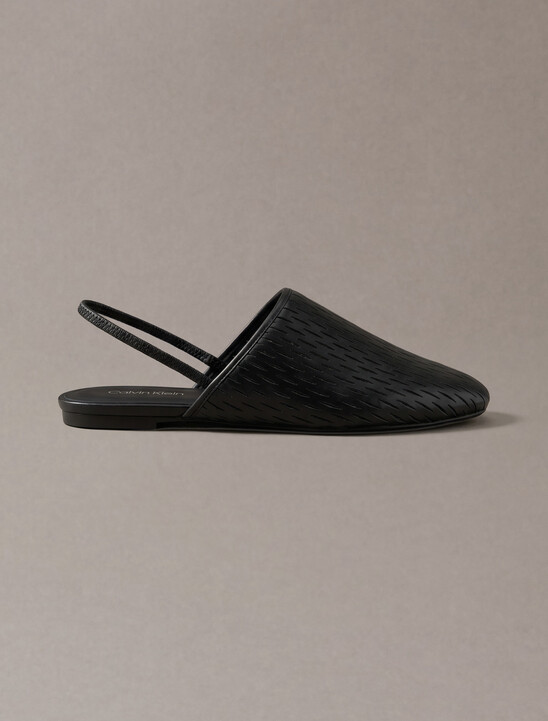 Leather Slingback Mules