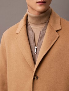 Wool Blend Overcoat, Tigers Eye, hi-res