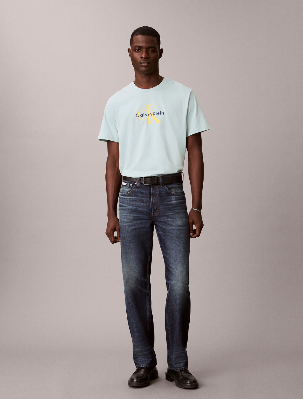 Monogram T-shirt, Harbor Gray, hi-res