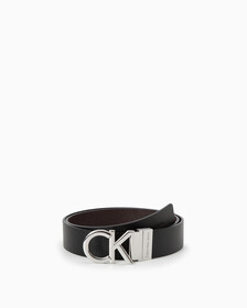 CKJ Monogram Belt, BLACK/BROWN, hi-res