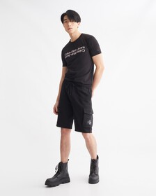 Movements Glitched Logo Slim Tee, Ck Black, hi-res