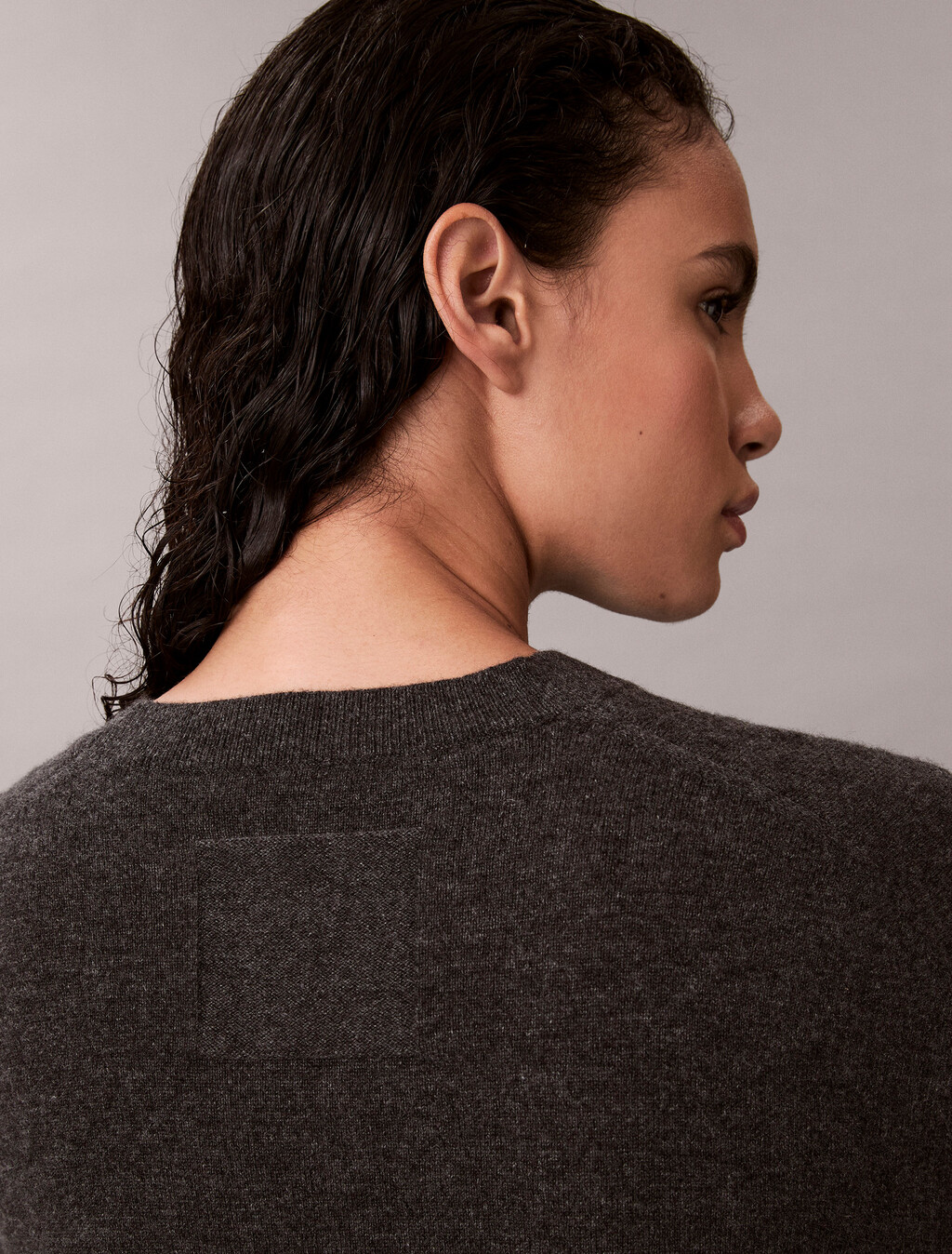 Cashmere Relaxed Jumper, B65 Charcoal Grey Heather, hi-res