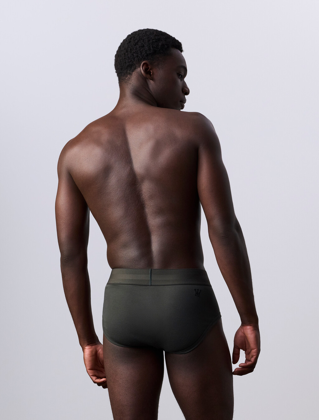 Jung Kook for Calvin Klein Heritage Cotton 3-Pack Brief, Dark Denim/Peat/Lily, hi-res