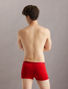 Logo Low Rise Trunk 3 Pack, 1 Black/ 1 Convoy/ 1 Red Gala, hi-res