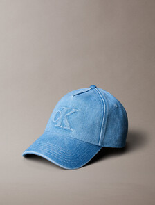 Seasonal Logo Denim Baseball Cap, Vintage Denim, hi-res