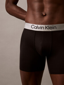 Brushed Microfibre Stretch Boxer Brief, Black, hi-res