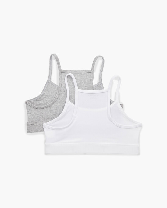 Girls 2 Pack Modern Cotton Bralette