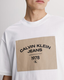 Relaxed Logo Patch T-Shirt, Bright White, hi-res