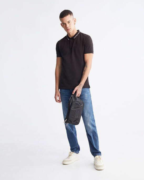 Italian Denim Slim Straight Cropped Jeans