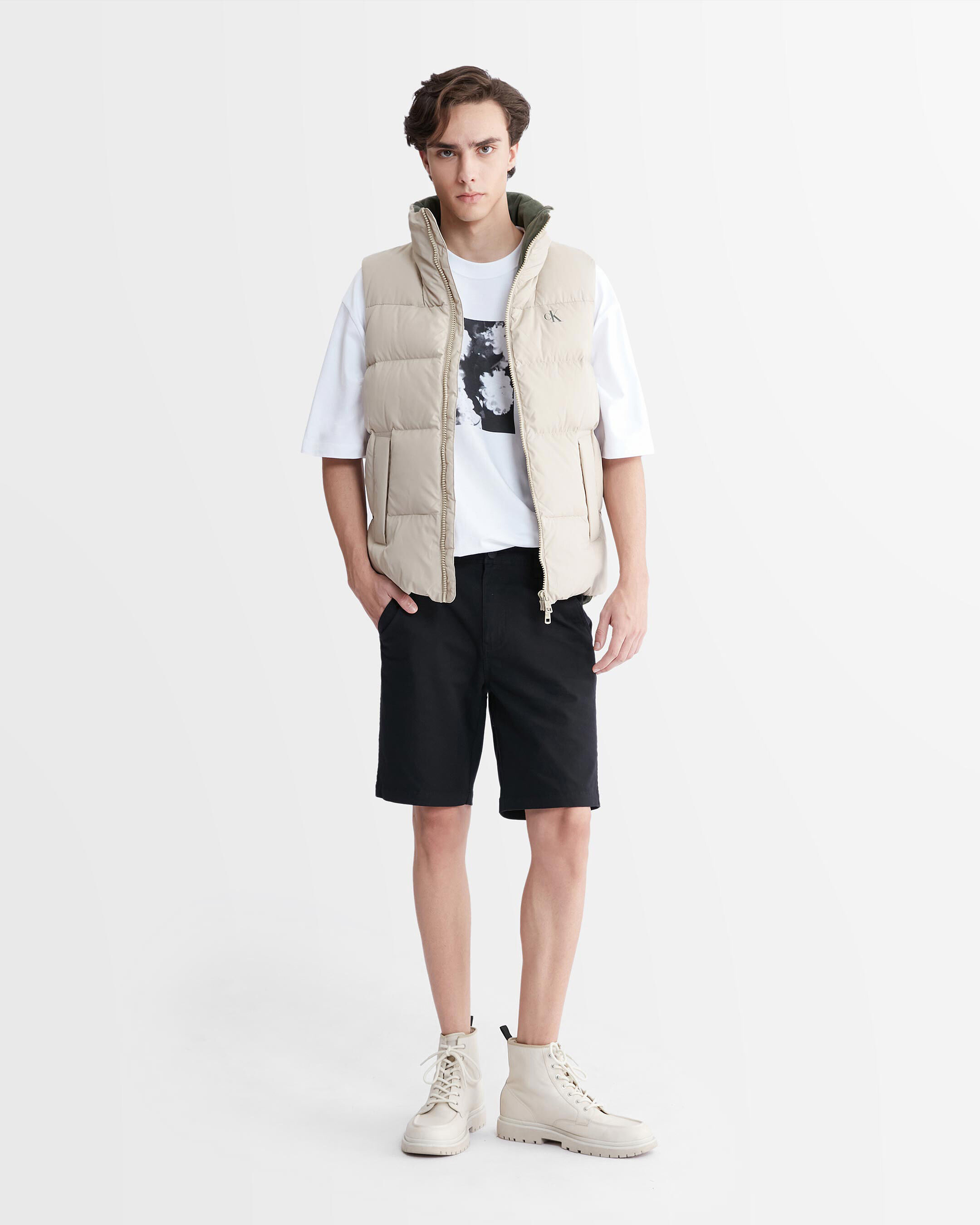 White calvin klein new arrivals shorts