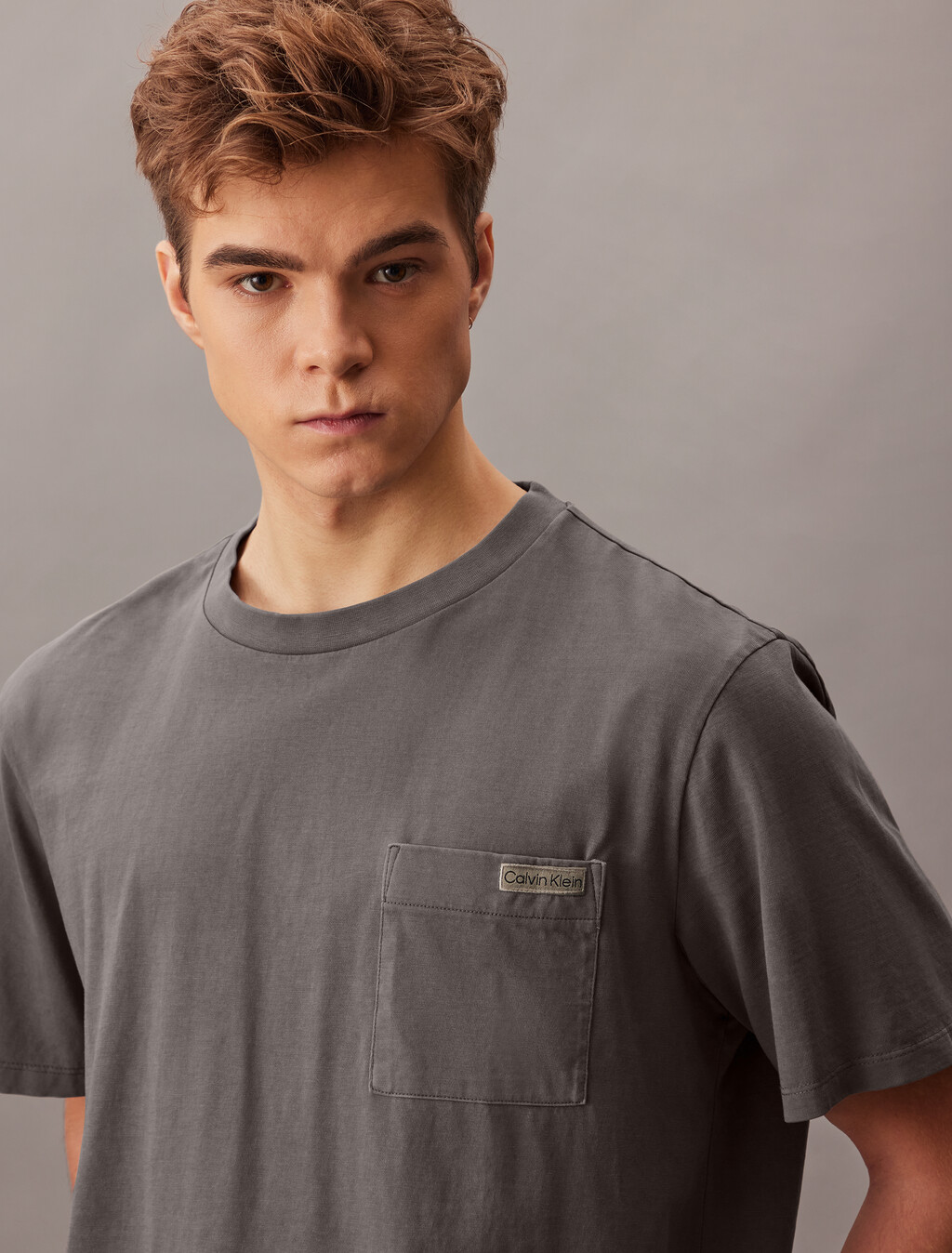 Mineral Dye Cropped Easy Tee, Pirate Black, hi-res