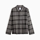 GRADIENT CHECK_GREY HEATHER
